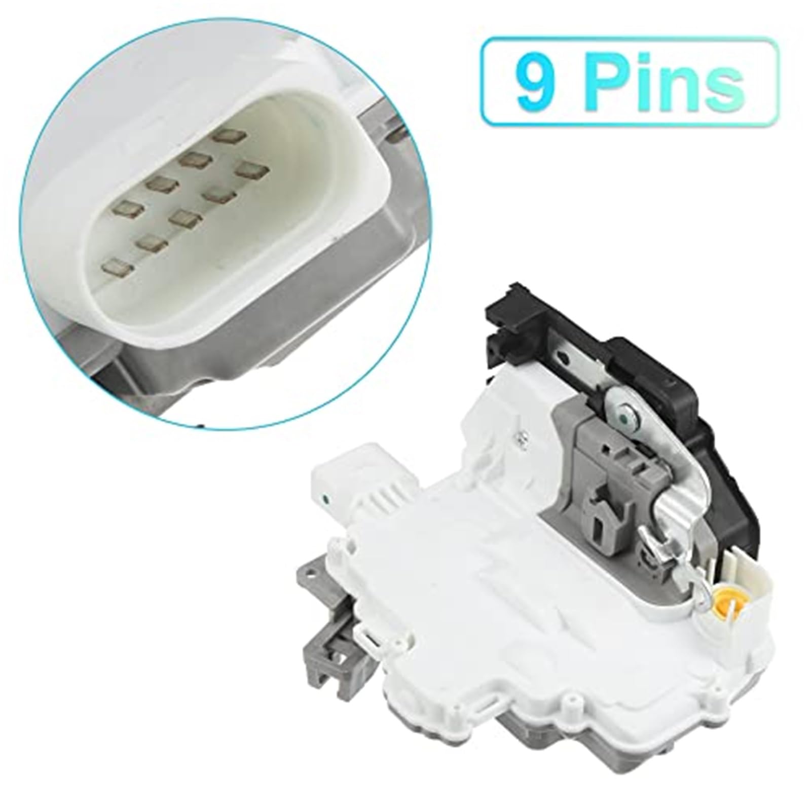 Actuador de Cerradura de Puerta Delantera Derecha 1P2837016 ABS Metal Blanco Motor de Cierre centralizado para Coche