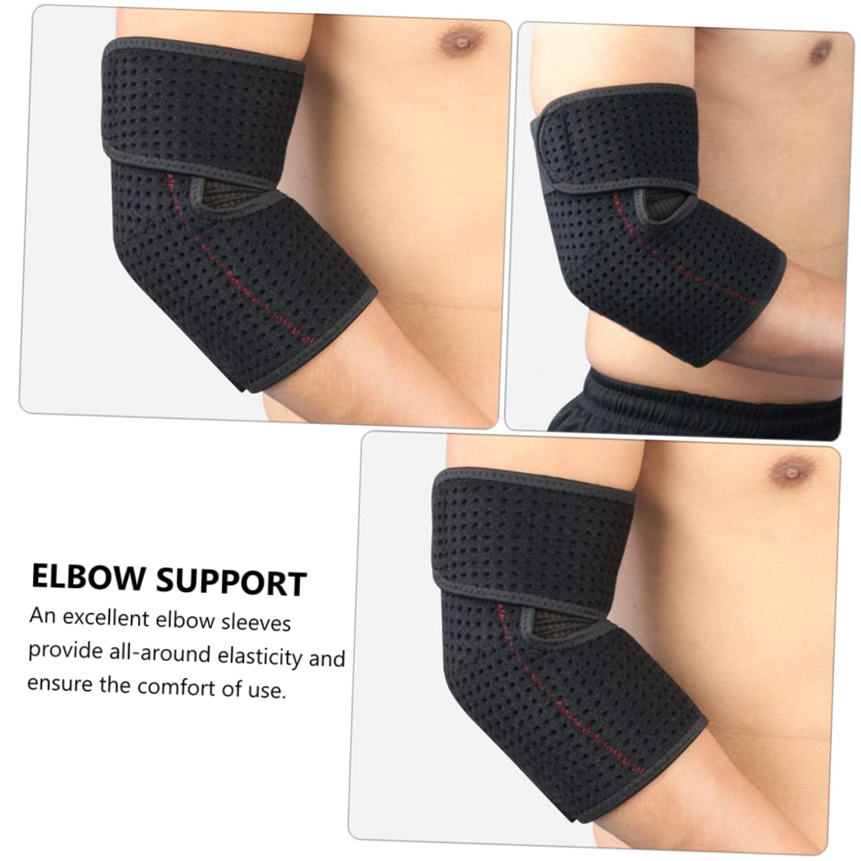 FOMIYES Ergonomic Elbow Sleeves Support Brace for Basketball Running Workout Elbow Protection Comfortable Design