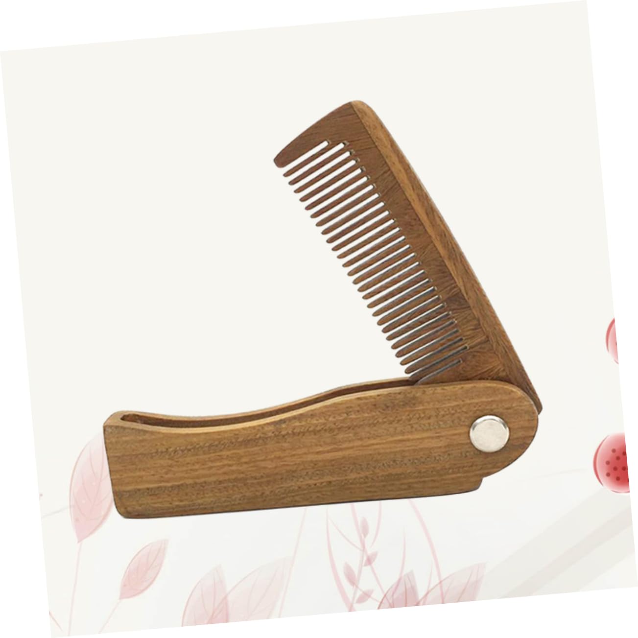 MAGICLULU 3 Pz pettini per spazzole per pettine pieghevole pettine portatile atrezzi da viaggio da barba in legno bei denti per barba spazzola per