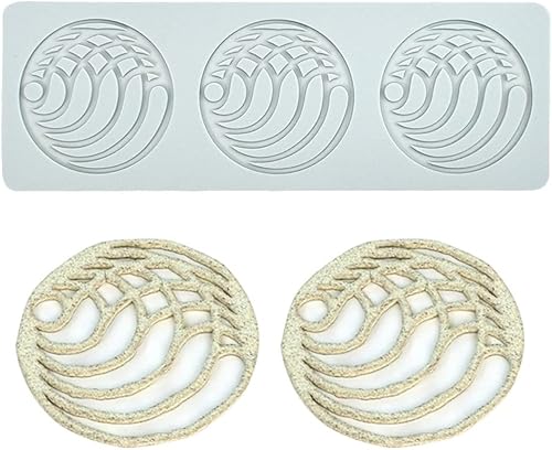 Miniatura 6 de Molde de silicona 3D de patrón múltiple geométrico para fondant, almohadilla de encaje para pasteles, molde de silicona para pasteles, fondant,