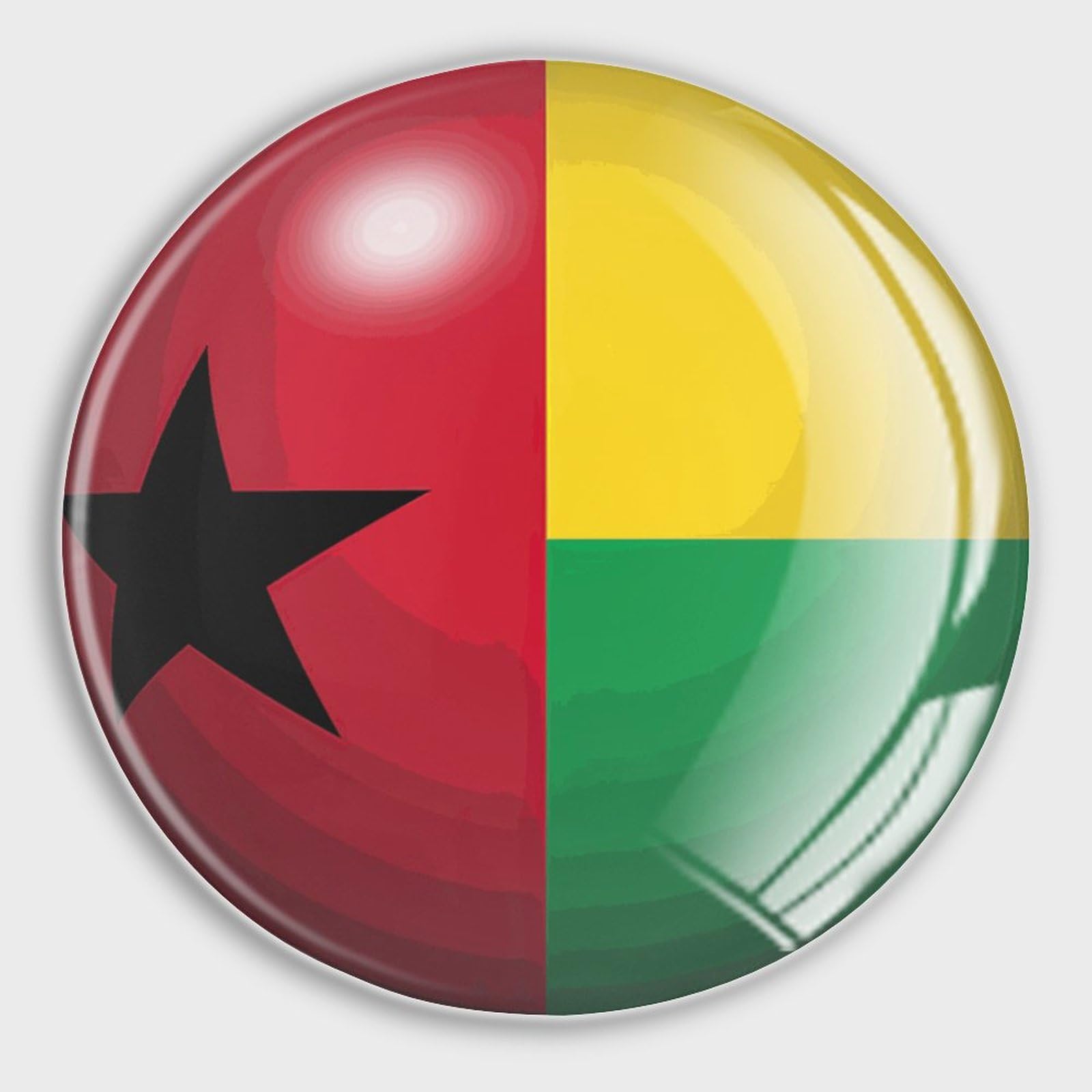 Aimant Guinée-Bissau pour réfrigérateur lot de 4 en verre de cuisine