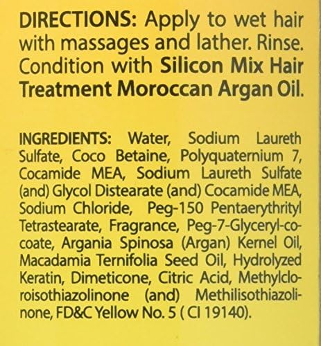 Silicon Mix - Moroccan Argan Oil Shampoo - Unisex - 16 fl oz (473 ml) - Restore Moisture, Shine & Strength with Every Wash - Image 5