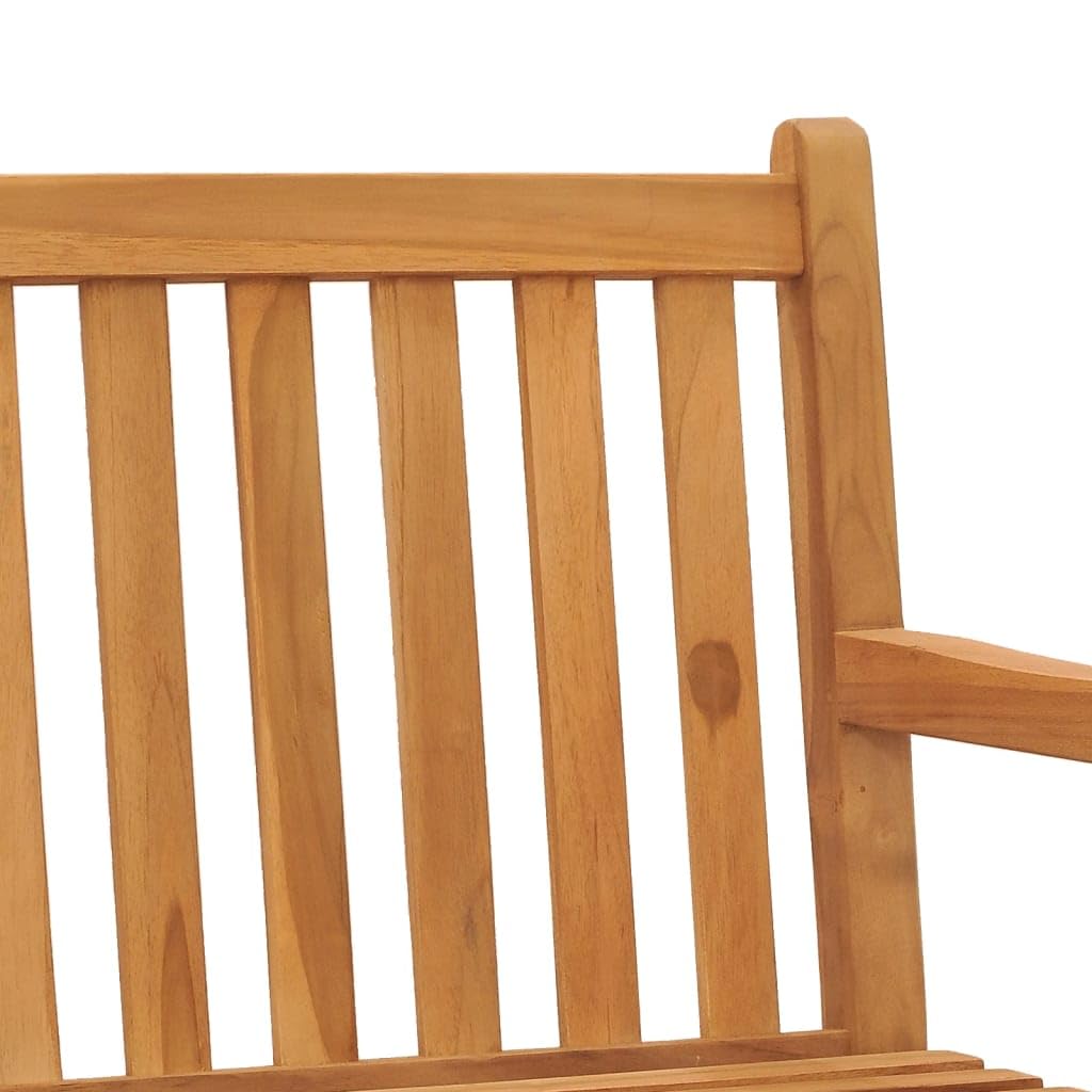180 cm in legno di teak massiccio, mobili da esterno per casa e giardino, soluzione elegante per rilassarsi e divertirsi
