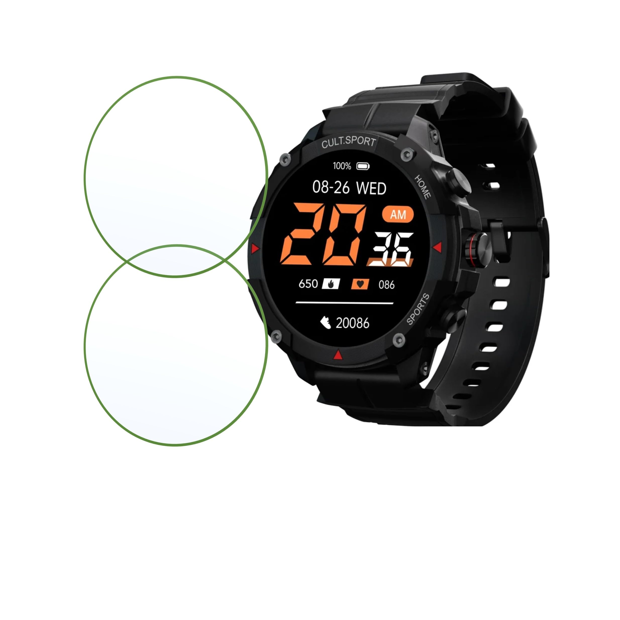 DVTECH® (Pack of 02 cultsport Ranger XR 1.43 Compatible Smartwatch Screen Protector Best Fit(Flexible Screen Protector) (B0CJV5DKTM) Amazon Price History, Amazon Price Tracker