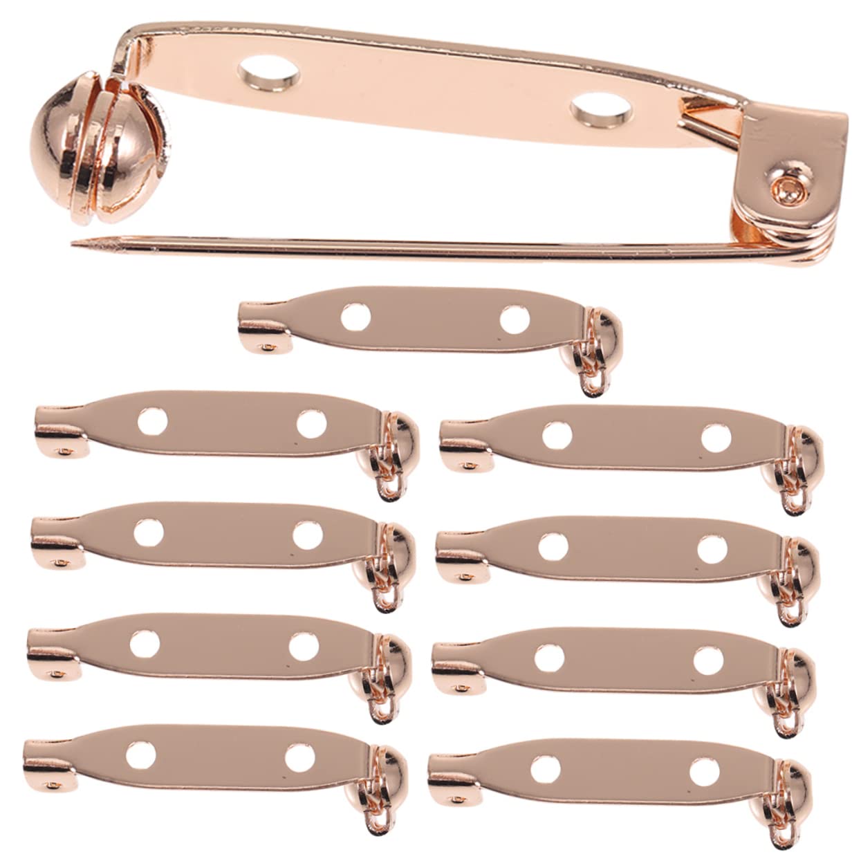 SOIMISS 50piezas Pasadores De Barra Para Broches Sujetadores De Seguridad Para Manualidades y Corsages Accesorios De Joyería