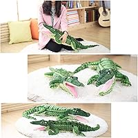 Vista 6 de Alligator Plush,Realistic Large Crocodile Stuffed Animal Toys,39.3 inches,Green