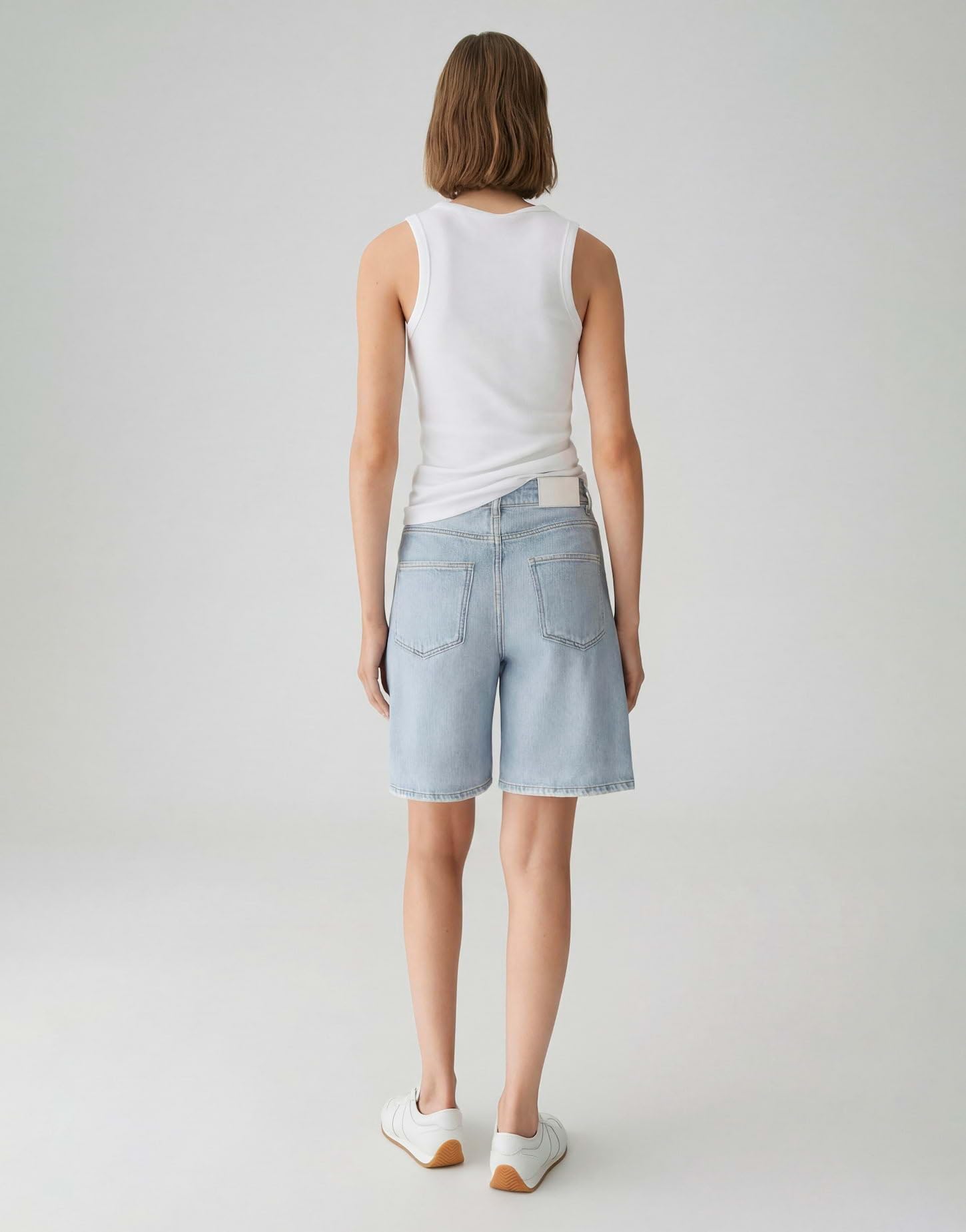 OPUS PANTS Damen Shorts | CYDRA Cruise Sweat Short in authentischem Denim Look