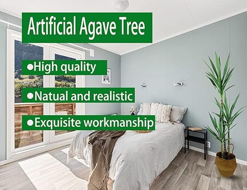 Afand Artificial Tree 5.3Ft Faux Agave Plant With 3 Heads In Plastic Pot Fake Tree For Home Decor Indoor Or Outdoor Office Decoration Housewarming #TOP7