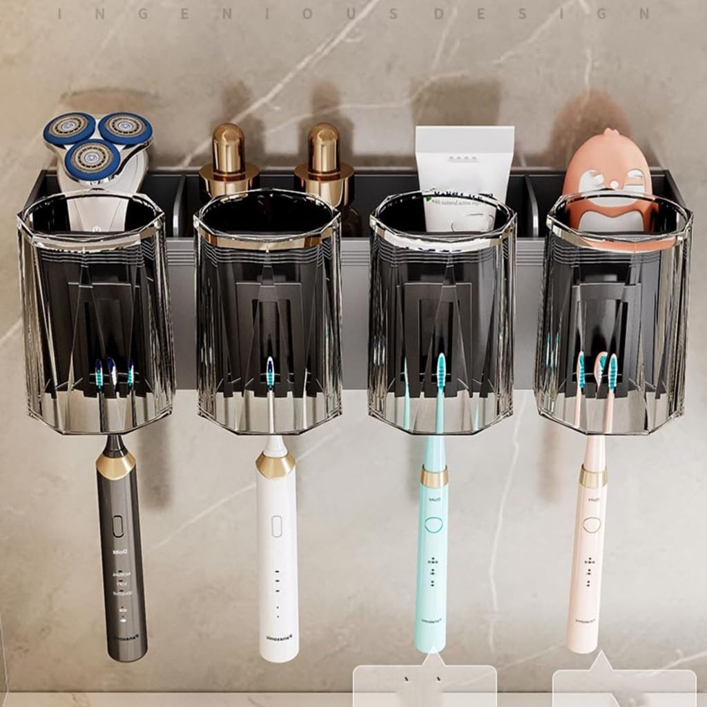 Estante para Cepillos de Dientes Portaspazzolino da Bagno Portaspazzolino da Denti Senza punzonatura Portaspazzolino Famiglia Scaffale for portadenti a Parete