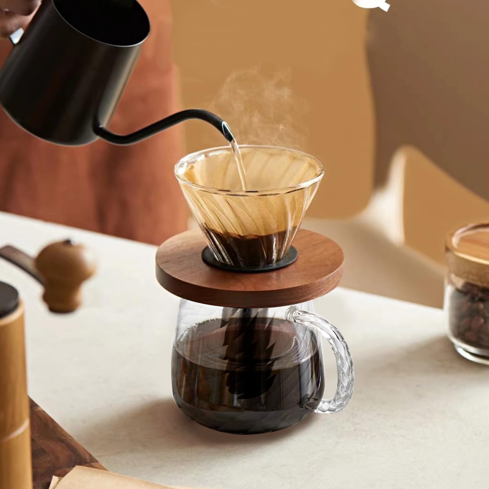 Amazon | コーヒーポット ブラウン コーヒーメーカーの交換用