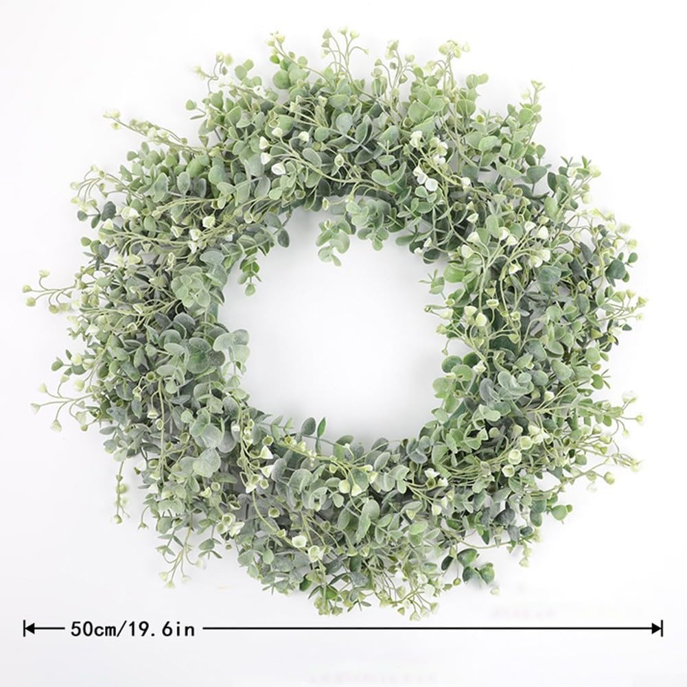 MISNODE Ghirlanda di fiori artificiali, corona di margherite viola primavera estate, decorazione per porta d'ingresso viola margherite per decorazione da parete e finestre