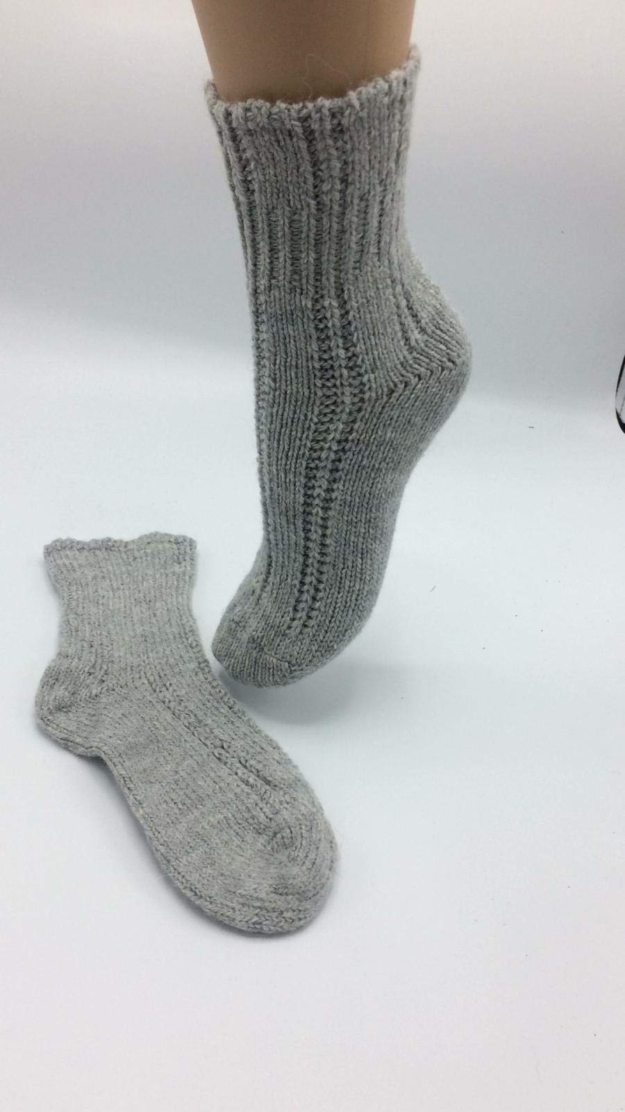 3 Pairs - Trendy women's socks - ALPACA LOLA Collection - soft and warm, in assortment in Black, Pearl and Beige colors (6-8) - Image 2