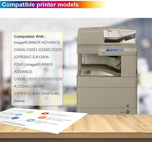 Miniatura 2 de Compatible FM4-8400-010 FM3-5945-000 Caja de contenedor de tóner residual Uso para GPR30 GPR31 imageRUNNER Advance C5045 C5051 C5250 C5255 C5030