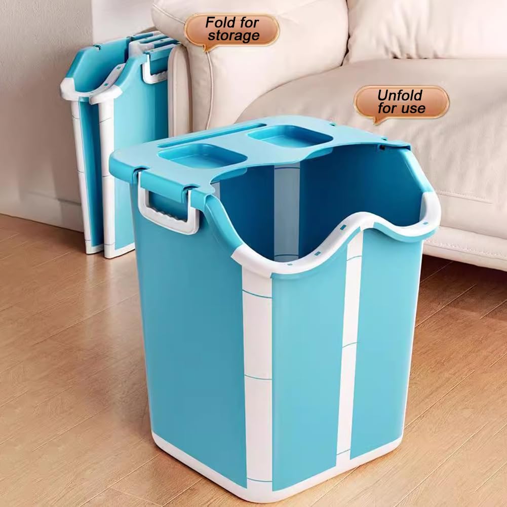 Secchio Immerso Per Bagno Di Grande Capacità, Secchio Pieghevole Pdice Portatile, Bagno Con Manico E Sfere Di Massaggio, Ciotola Spa Grande Per Il Piede, Bagno Di Plastica