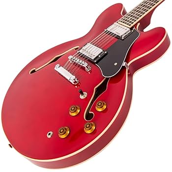 ヴィンテージ！？　セミアコースティックギター レッド ヴィンテージ！？ セミアコースティックギター レッド