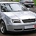 Coolstuffguru Compatible with Volkswagen VW Jetta Mk4, Black Halo Projector Headlights, Black Mesh Front G