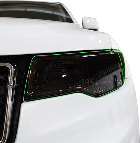 Miniatura 2 de BOGAR TECH DESIGNS Cubiertas tintadas para luz de cabeza compatibles con Jeep Grand Cherokee 2014-2021, color oscuro