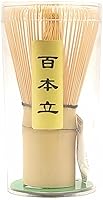 TURIMON Bamboo Matcha Whisk - Handcrafted 100+ Prong Organic Chasen for Frothy Japanese Matcha Tea Preparation