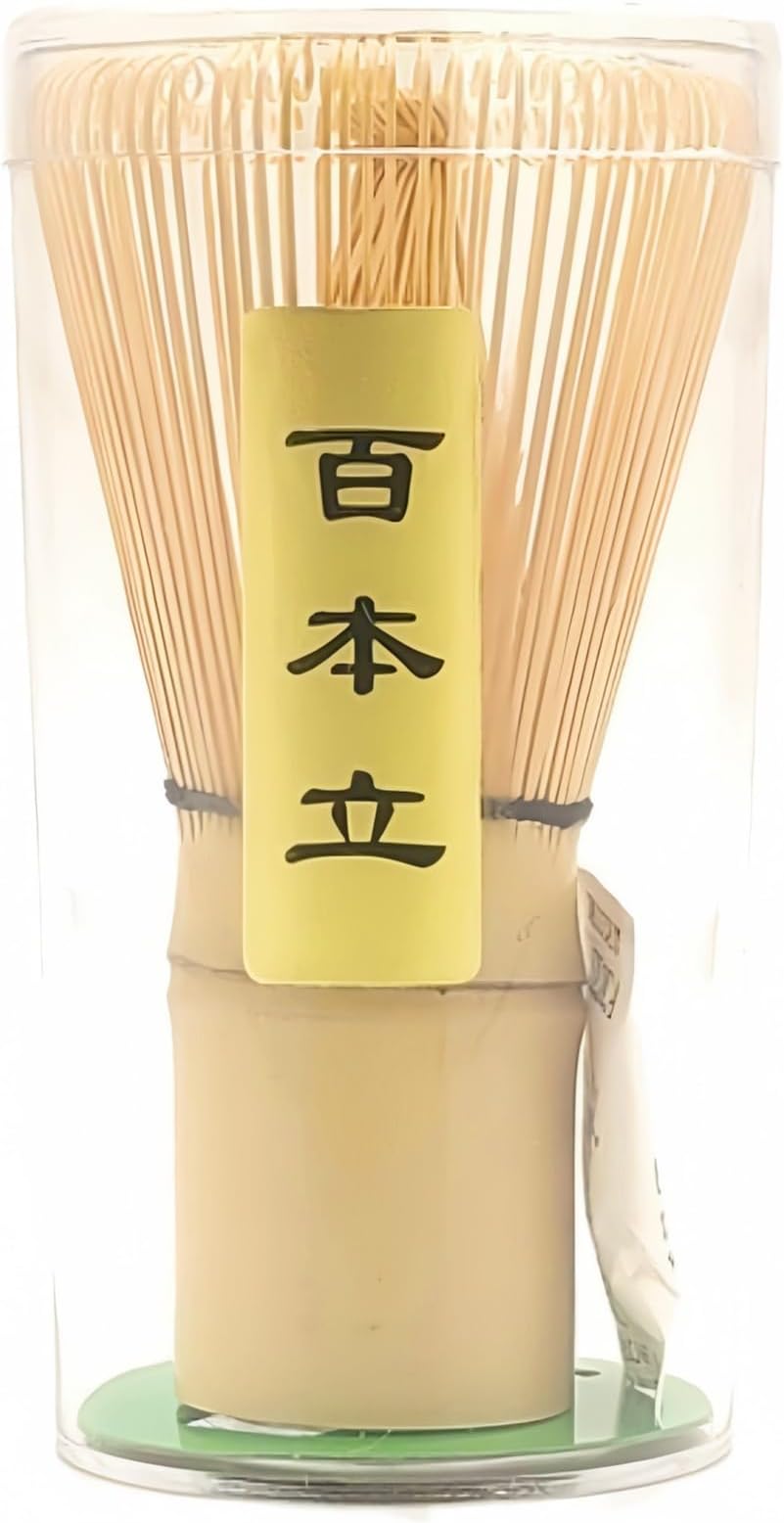 MATCHA Whisk - Bamboo Whisk for Matcha Powder, Handmade Organic Traditional Japanese Tea Sen, 100 Claw Matcha Muddler Whisk Mixer Brush, For Preparing Authentic Tea