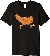 Funny Headless Chicken Running Like a With Its Head Off Tee Premium T-Shirt