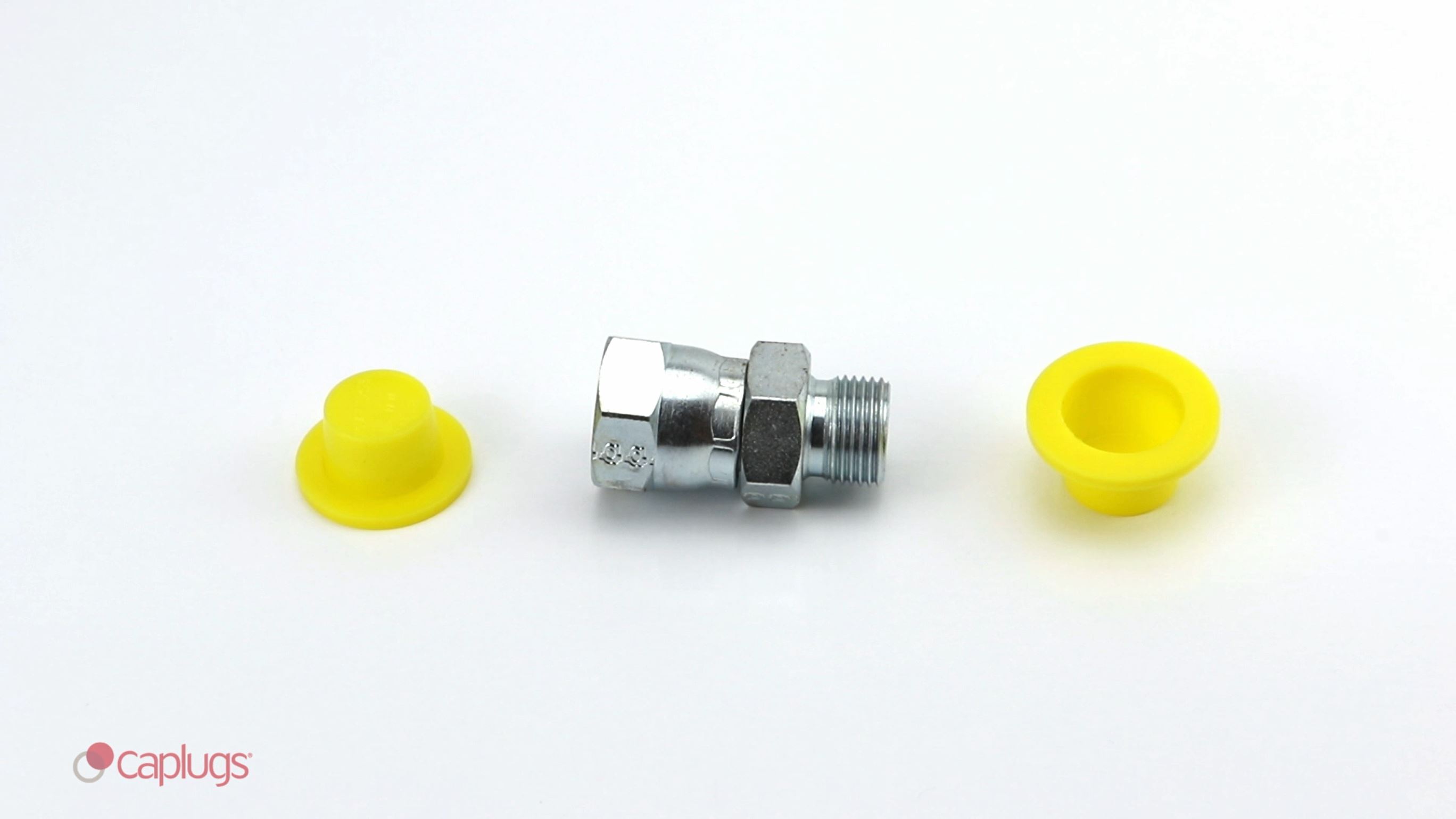 Image of Caplugs WW-WF-25 WW Series, Plastic Tapered Cap & Plug with Wide Thick Flange, Yellow LD-PE, Cap OD 1.115 inch x Plug ID 1.314 inch, Threaded and Non-Threaded Protection, Masking, Pack of 300 (QWF251AO1)