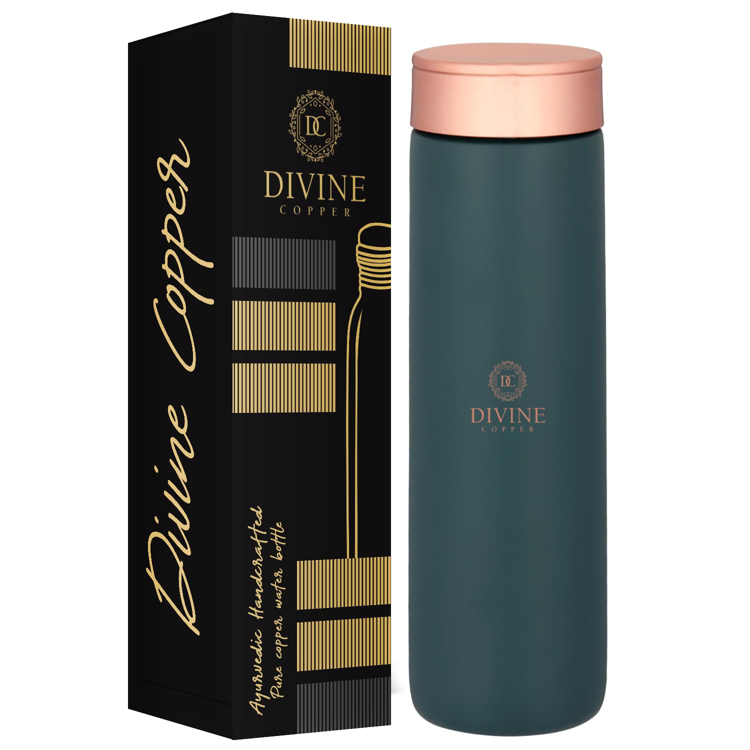 Divine copper 1000ml Jelly Water Bottle: Hygienic, durable, and beneficial. Enjoy health benefits with its 99% pure copper material. (Jelly, Green) (B0D83J9X7R) Amazon Price History, Amazon Price Tracker