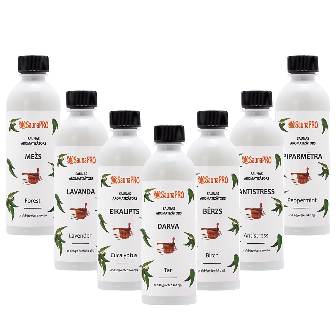 Saunaaufguss Set Saunaduft Set mit 7 x 500ml Flaschen
