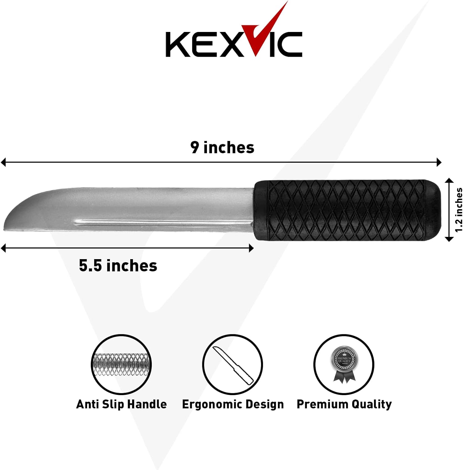 Kexvic Fake Rubber Knife Pack of 2 Professional Martial Art Self