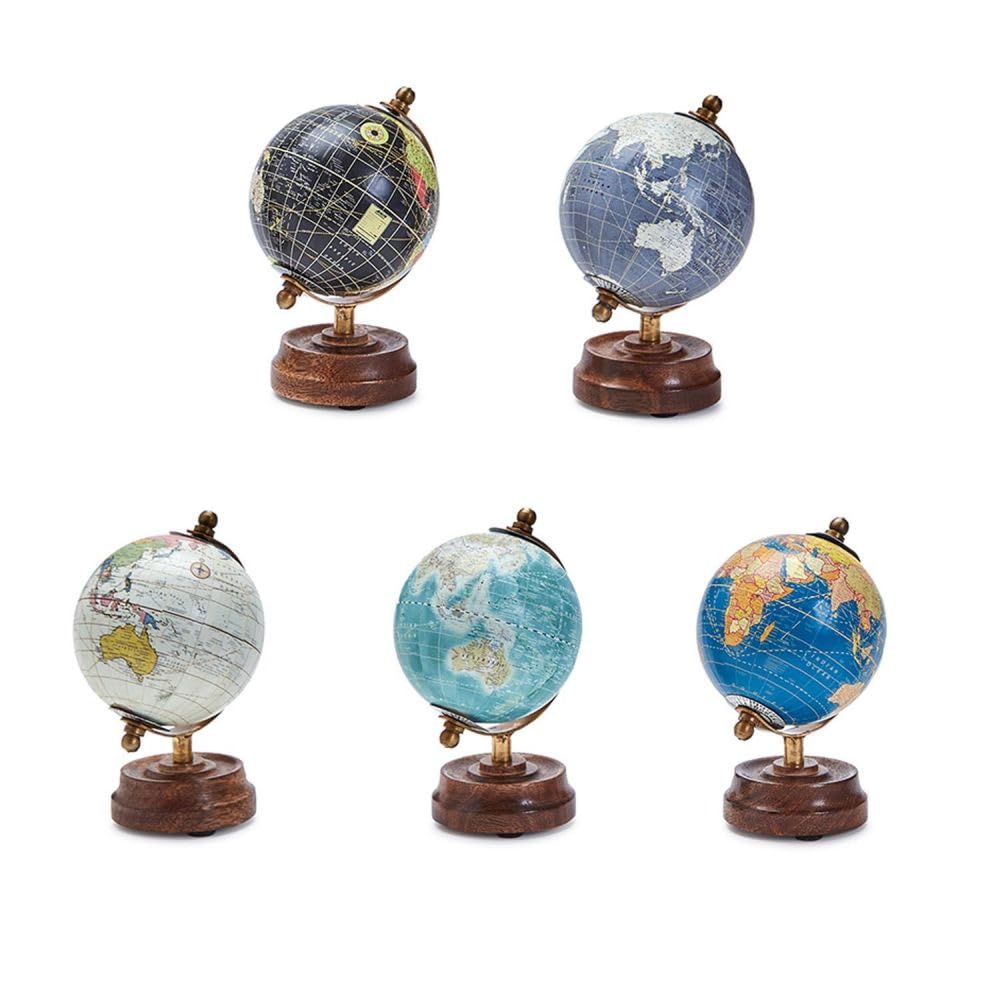 Amazon.com: Two's Company Around The World Mini Globe Assorted 5