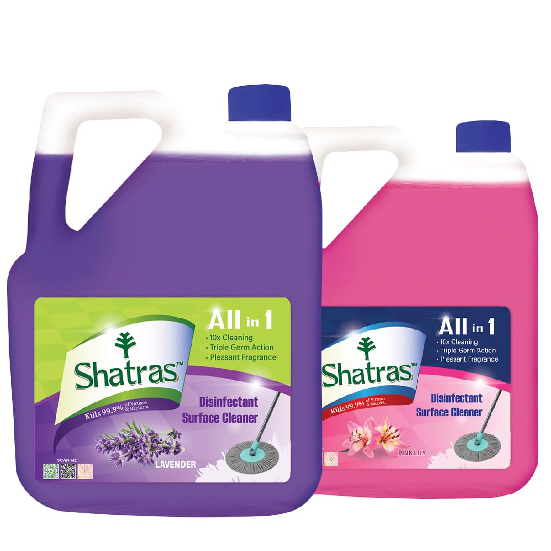 See full amazon price history chart for Shatras Lavender & Pink Lily Disinfectant Surface & Floor Cleaner Liquid 5 Litre x Pack of 2 | Removes Grease, Dirt & Tough Stains | Suitable For All Floor Cleaner Mops | Kills 99.9% Germs Shatras Lavender & Pink Lily Disinfectant Surface & Floor Cleaner Liquid 5 Litre x Pack of 2 | Removes Grease, Dirt & Tough Stains | Suitable For All Floor Cleaner Mops | Kills 99.9% Germs (B0D7TVRHFX) Amazon Price History, Amazon Price Tracker