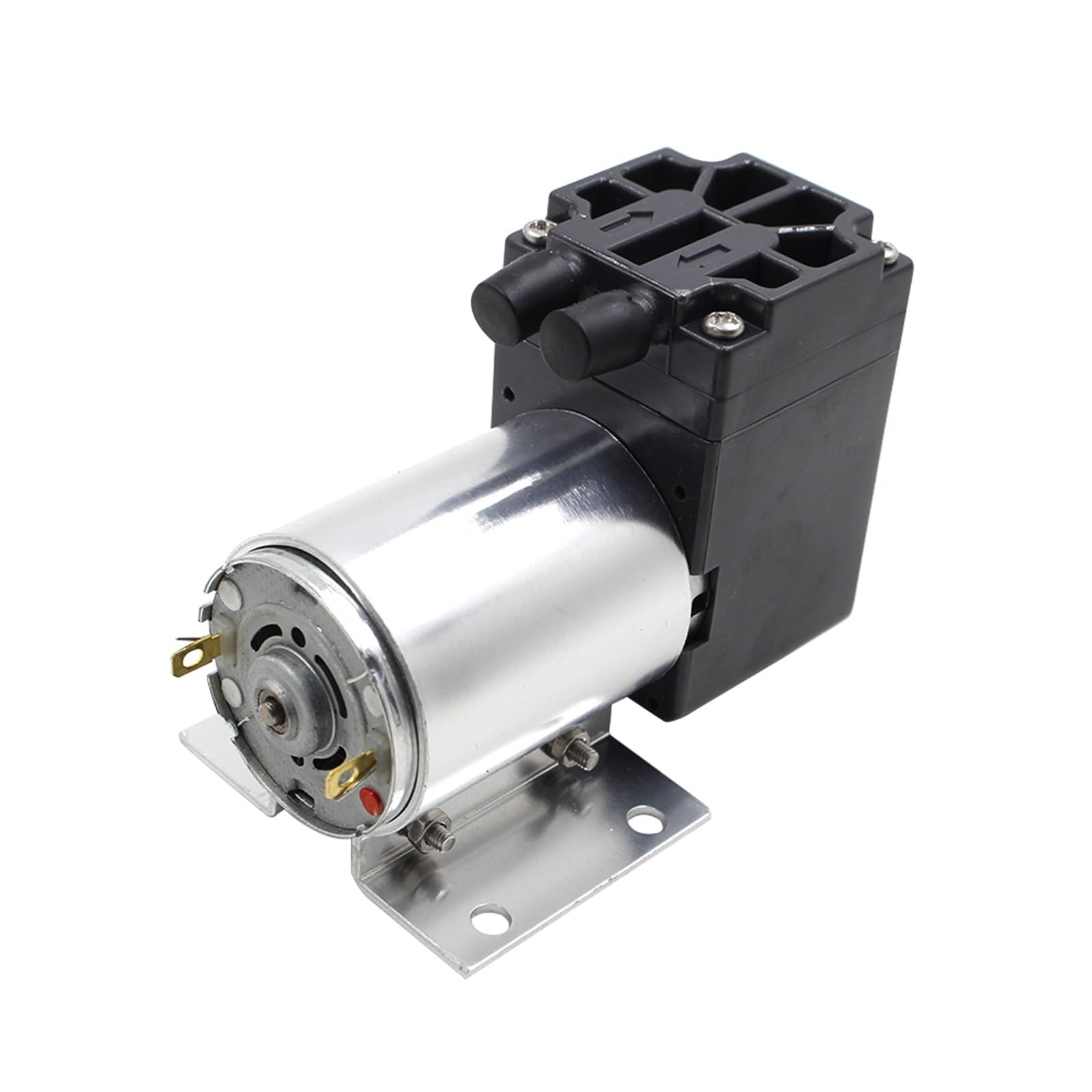 Diaphragm Pump, Diaphragm Pumps Mini Vacuum Pump with Holder, High Negative Pressure Suction, for Air Compressor 12V 5L/min 65kpa