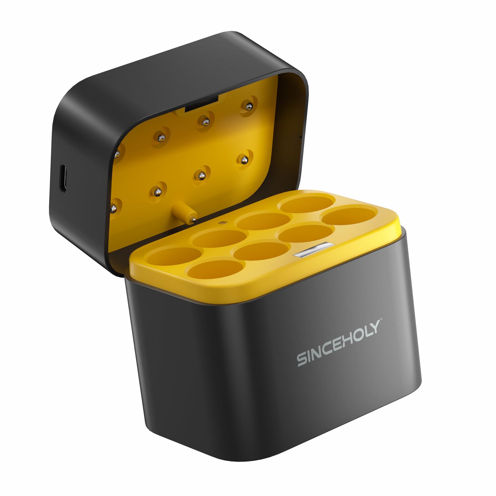 8 Bay Smart 1.5V AA Battery Charger, USB High-Speed Charging, Independent Slot, for 1.5V Lithium AA Rechargeable Batteries, No Adapter-image-49