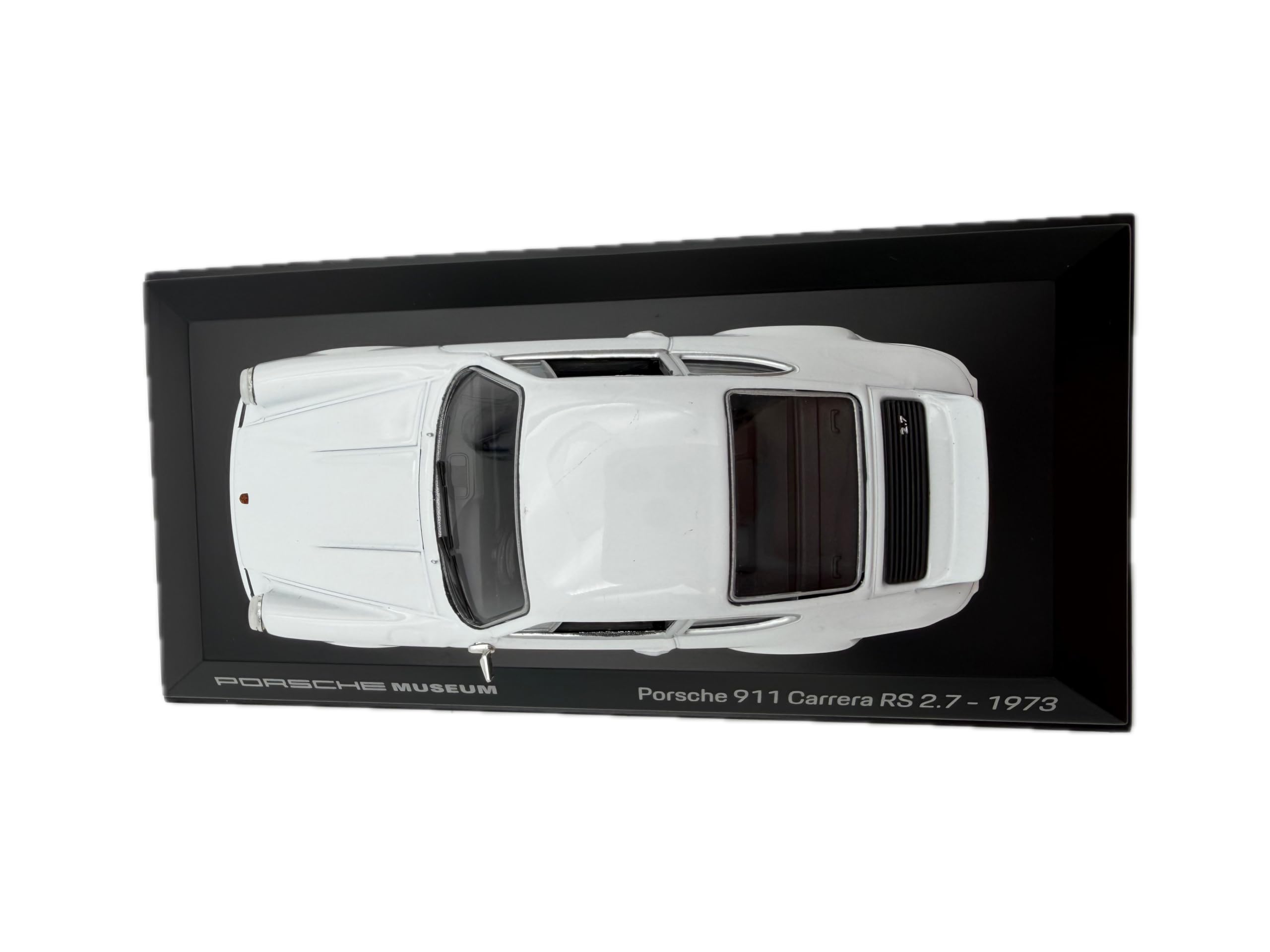 Porsche 911 Carrera RS 2.7 1973 Modellauto 1:43, weiß - Detailgetreues Sammlermodell I GT Marketing I Miniatur Fahrzeug (Museum Edition)