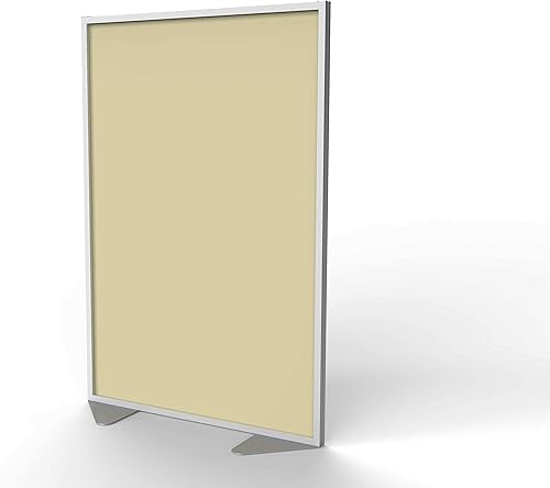 Vista 37 de Ghent Divisor de privacidad para separador de ambientes, pizarra blanca magnética de porcelana, doble cara con marco de aluminio y relleno de panel