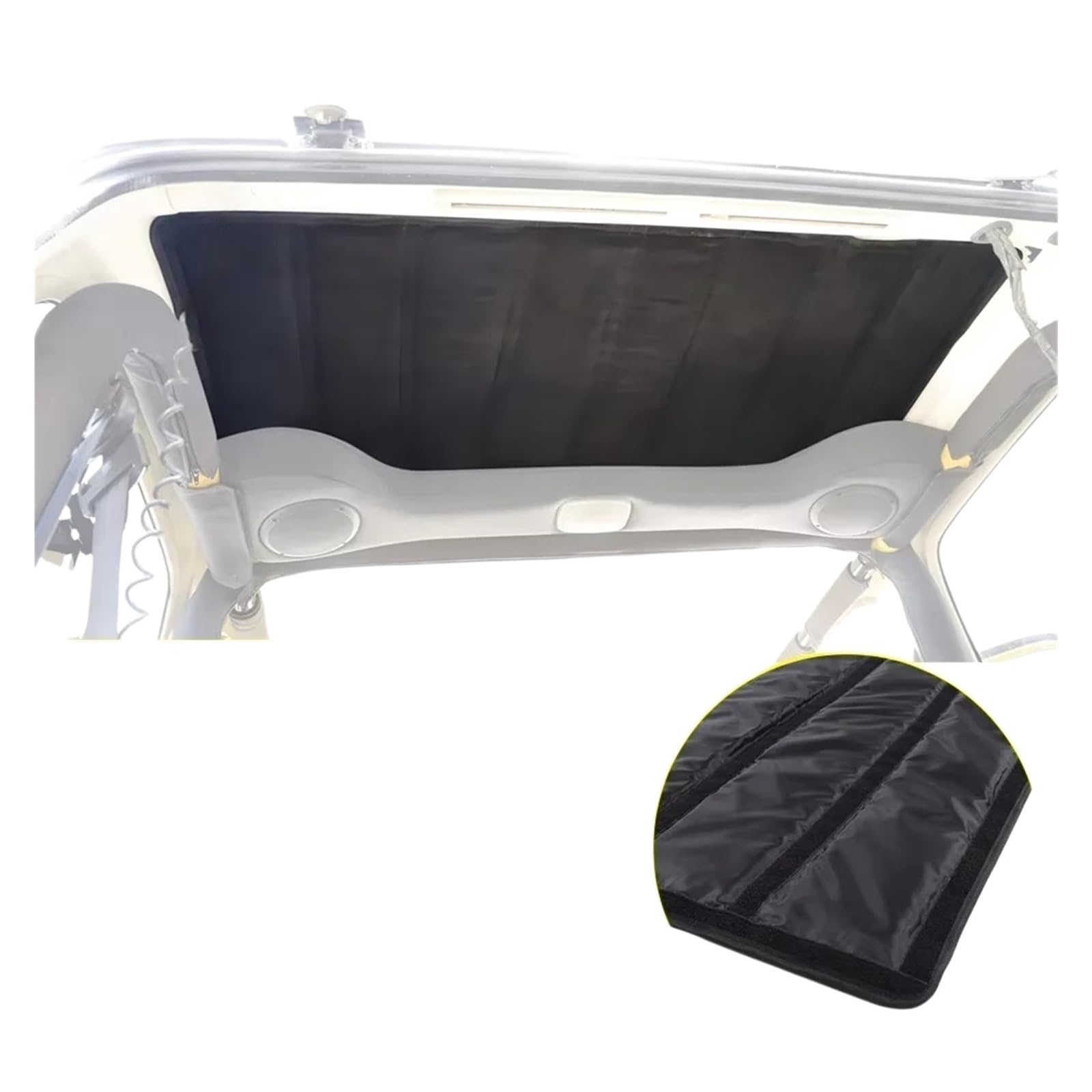 Almohadilla Insonorizada De Algodón Con Aislamiento Térmico for Techo Rígido, Compatible Con Jeep Wrangler TJ 1997-2006, Cubierta Amortiguadora for Techo, Accesorios Interiores