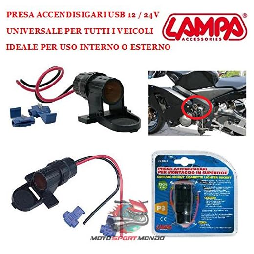 para Buell 39067 - Lámpara Universal para Todos los vehículos y Accesorios - Montaje Superficial 12/24 V - Dimensiones: 140 x 145 x 60 cm.