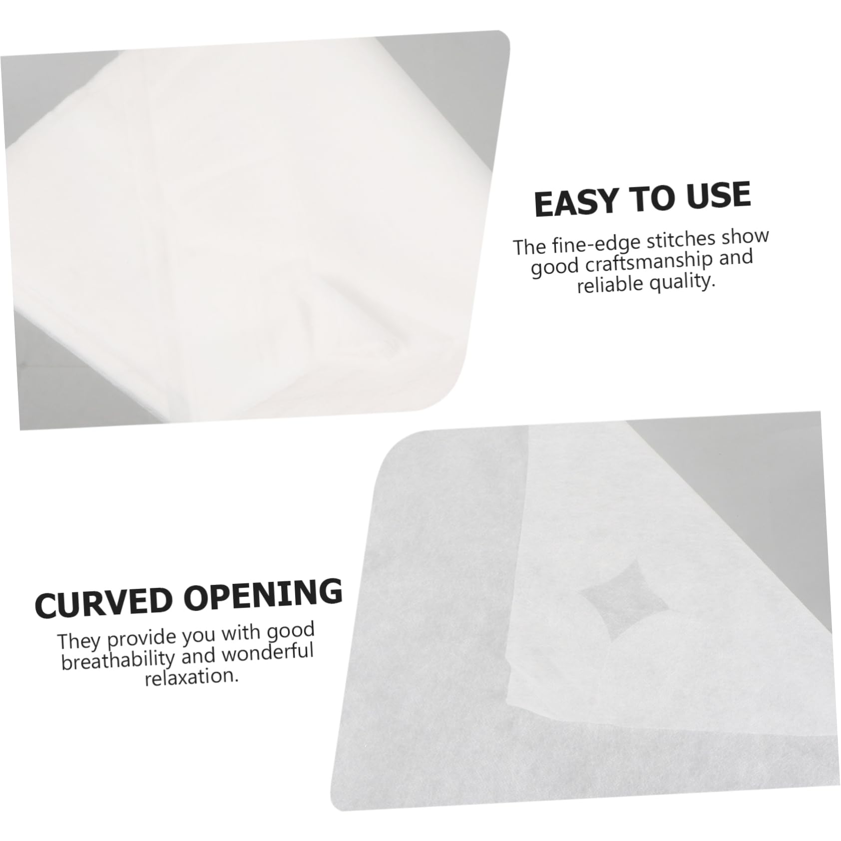 PartyKindom 100pcs Disposable Covers for Massage Face Towels with Breathing Space Esthetician Facial Towels