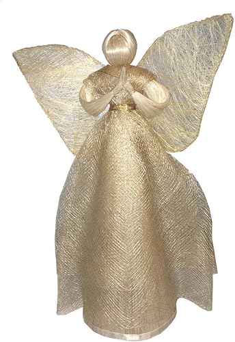 Miniatura 4 de Taraluna - Fair Trade, Organic, Green & Ethical Gifts Adorno de ángel de abaca celestial, decoración o adorno para árbol