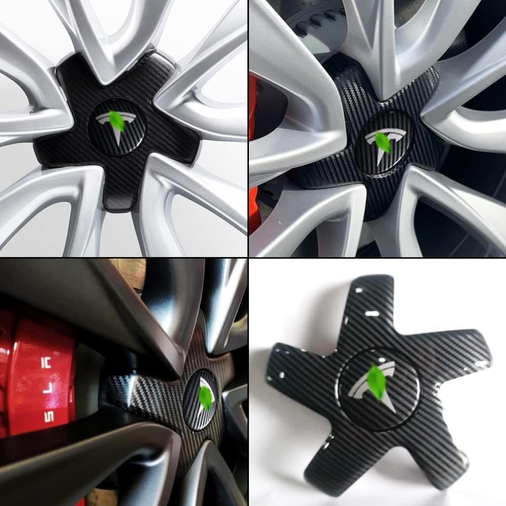 Center Caps Hubcaps Cover Aero Wheels for 19/20 inch Performance Rims Compatible with Model 3 (NOT Compatible with Model 3 Highland)