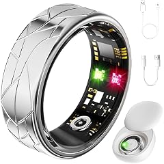 Jawploy Smart Ring Fitness Tracker Sleep Tracking Heart Rate Monitor Pedometer Waterproof Activity Tracker Fitness Ring Steps Counter