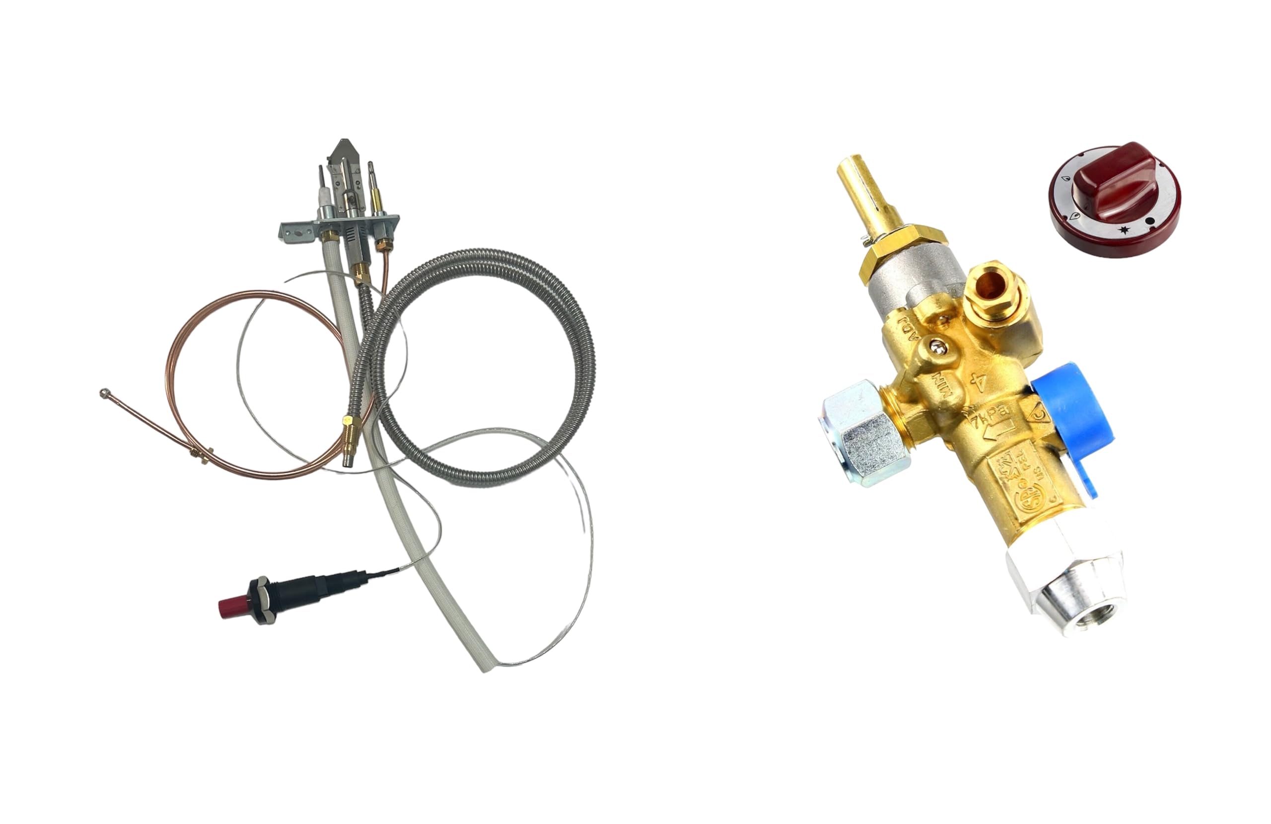 Tandoor Kit d'assemblage pilote avec valve à gaz et bouton Kit complet Tandoori brûleur d'allumage Shaan Shahi argile four de rechange