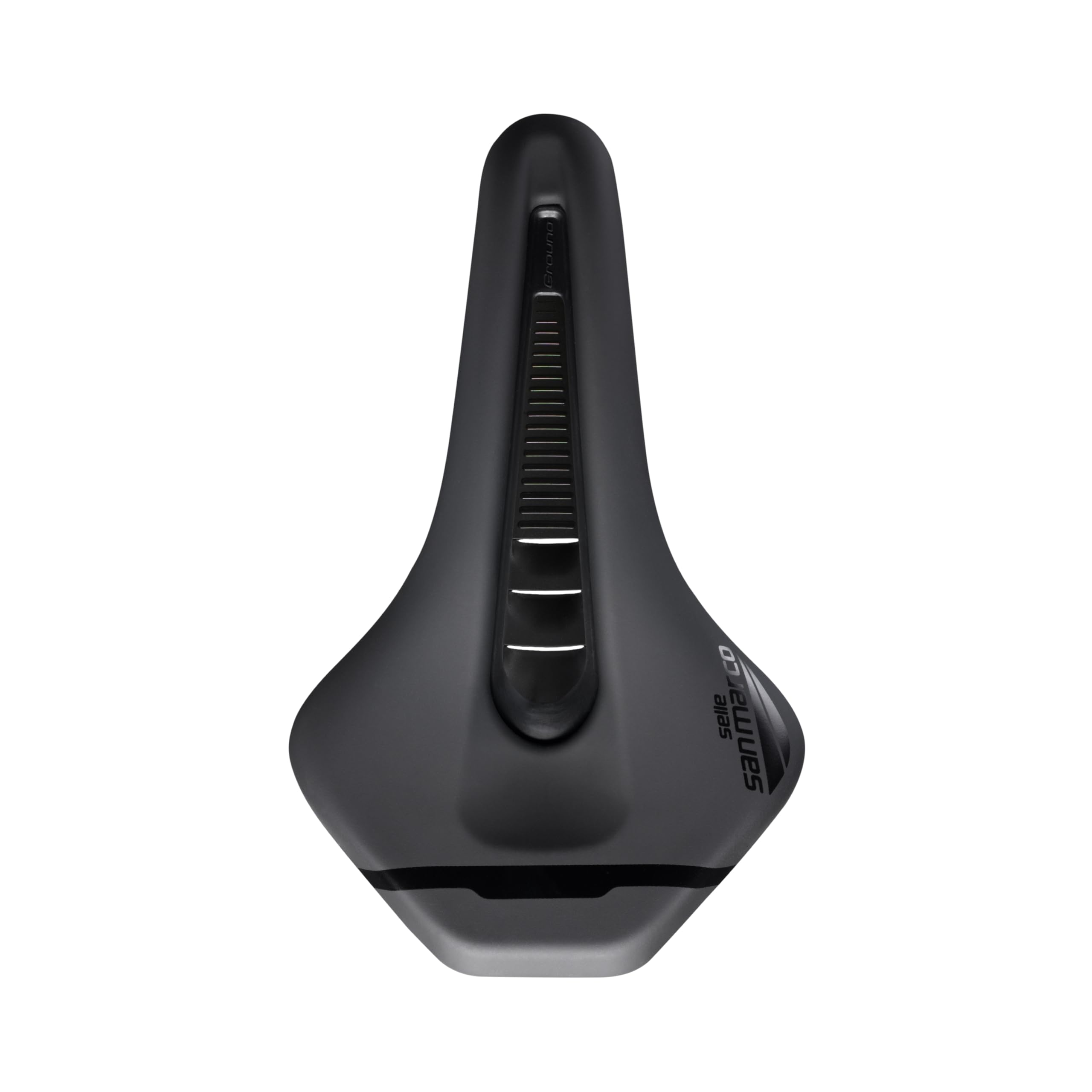 Selle San Marco Ground Shield Sport – Sillín MTB/Off-Road con Protector de Barro y Agujero Anatómico, Raíles de Acero