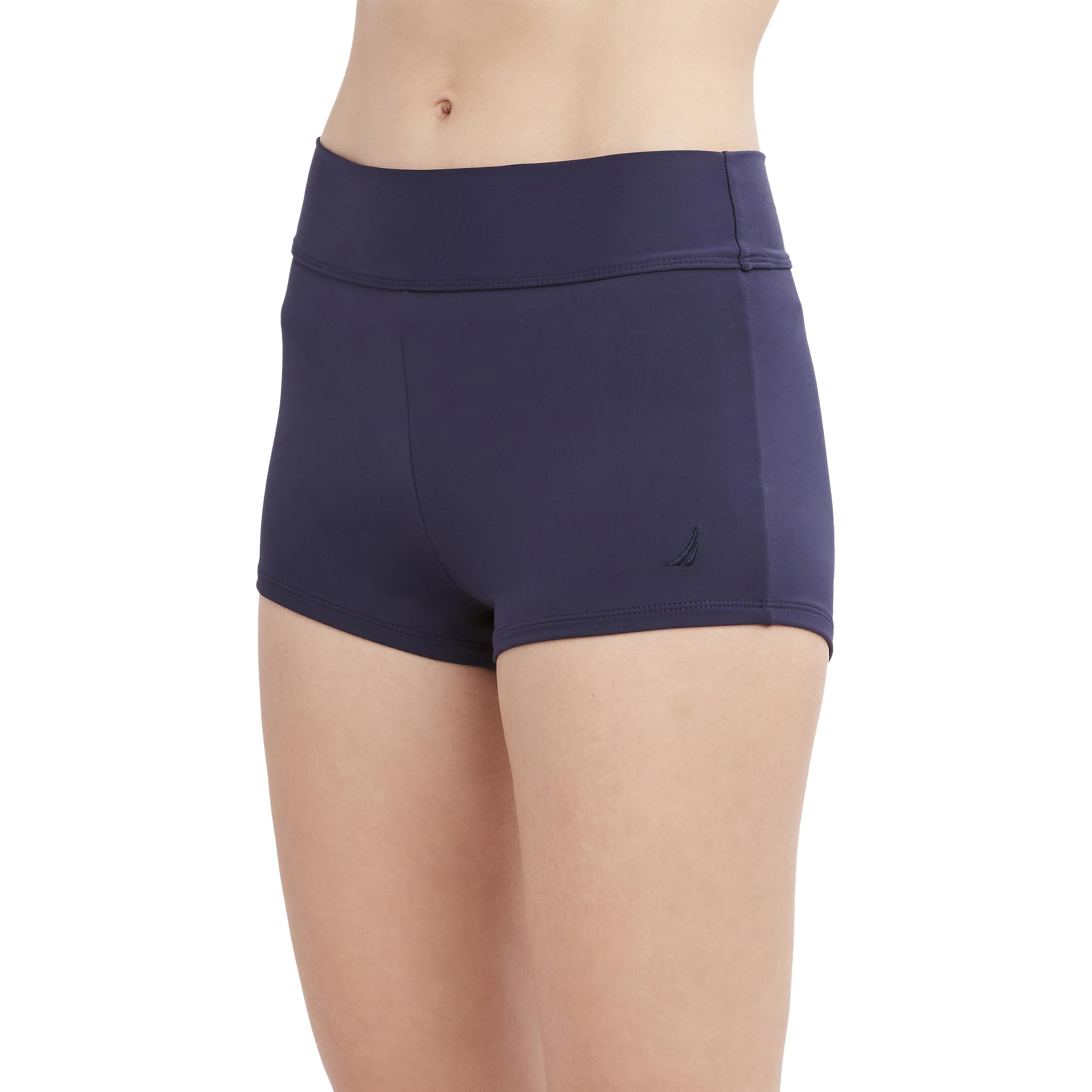 Nautica Damen Tummy Control Biker Shorts- Stretch Workout, Volleyball, Gym, Yoga, Beach, Activewear Bikini-Unterteile