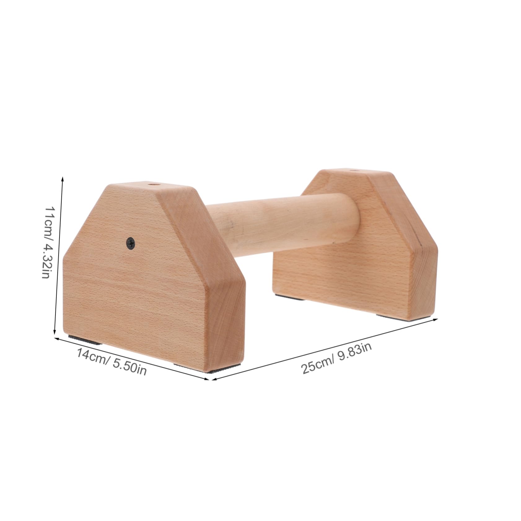 GANAZONO 2 Pcs Bars for Men Anti-slip Wooden Handles Pilates Bar Workout Equipment Pushup Board