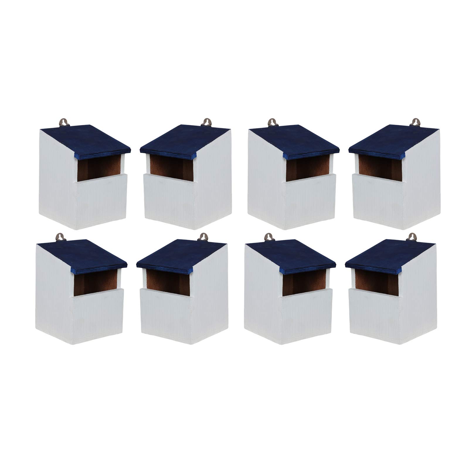 Paxi Daya Bird House | Nest Box for Sparrow and All Small Garden Birds 6.7x4.6x5 Inch / 8 Piece (B082SYF6JQ) Amazon Price History, Amazon Price Tracker