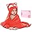 TBEZY Baby Hooded Towel with Unique Animal Design Ultra Soft Thick Cotton Bath Towel for Newborn (Fox)
