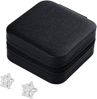 旅行用ジュエリーボックス | ポータブルジュエリー収納オーガナイザー - ネックレス ホルダー ケース,リング イヤリング 収納 女性 妻 女友達 頻繁な旅行者 旅行 出張 誕生日 クリスマス 贈り物