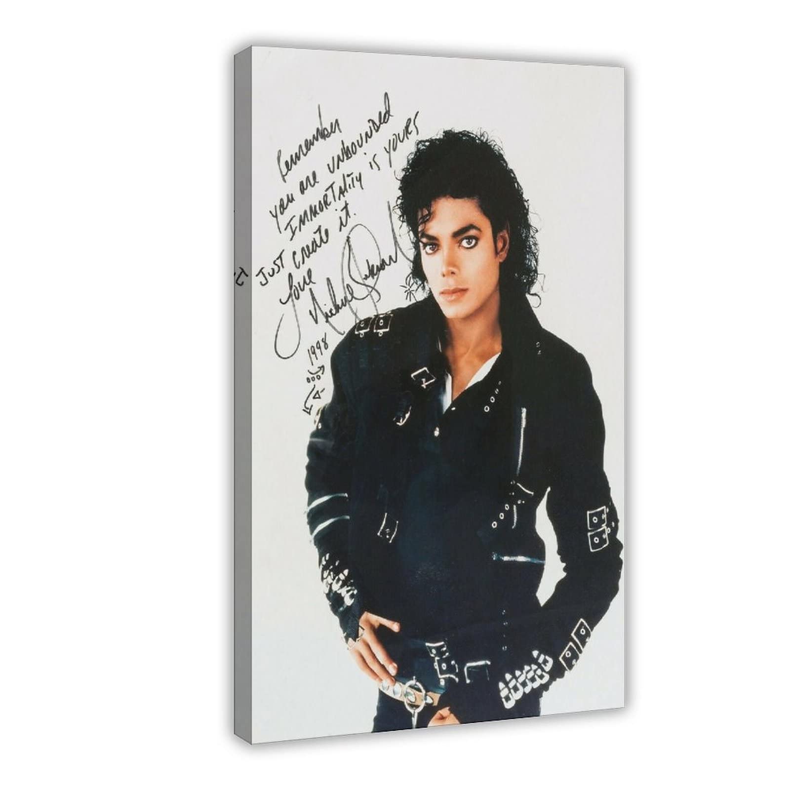 Poster Michael Jackson Su Tela 40x60 Cm - Decorazione Moderna Per Camera E Ufficio, Stampa Alta Qualità