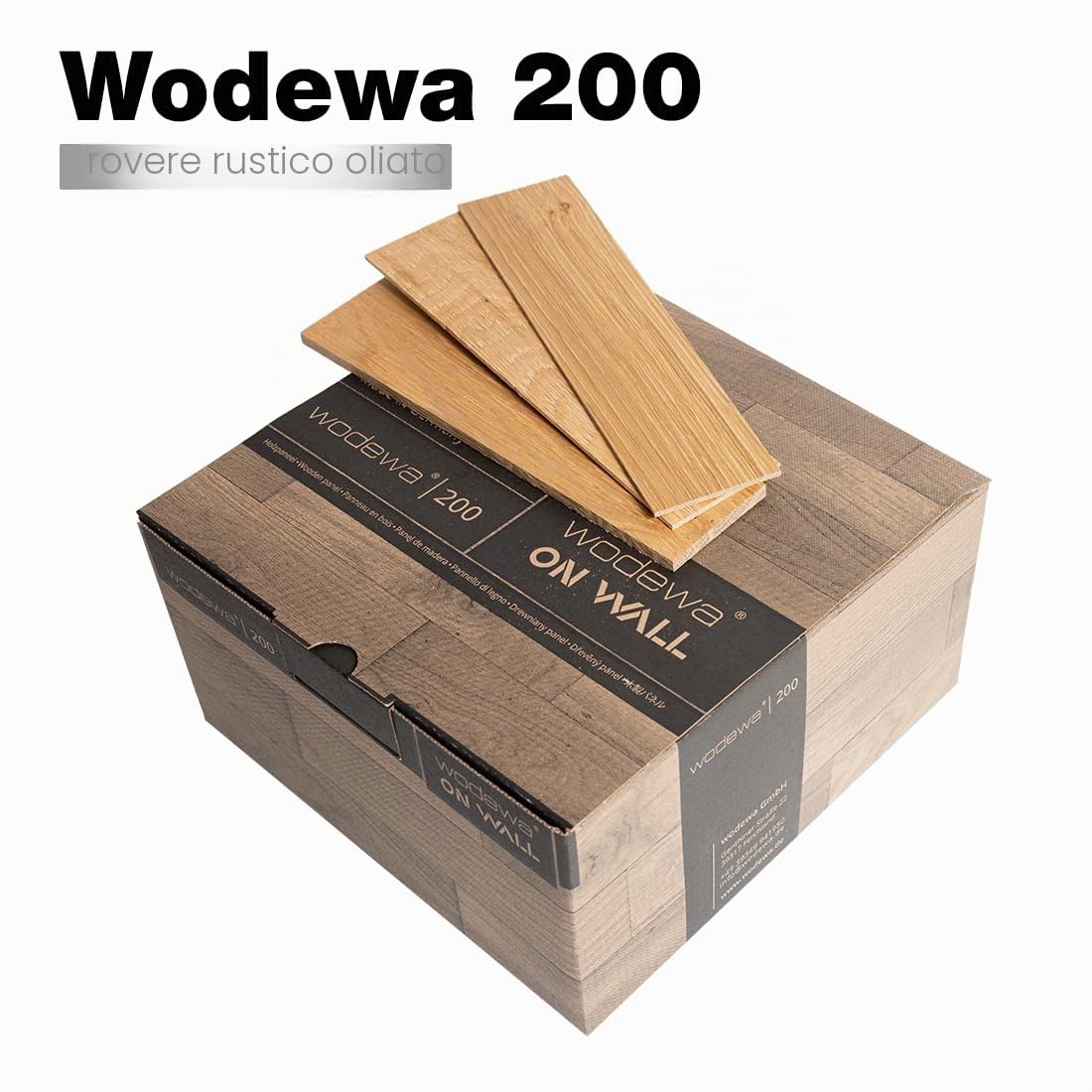 wodewa Rivestimento Murale Legno di Quercia Rustico I 1m² Pannelli Murali Rivestimento Parete Legno Decorazioni Pareti 3D Pannello Decorativo Cucina Cameretta I Oliato