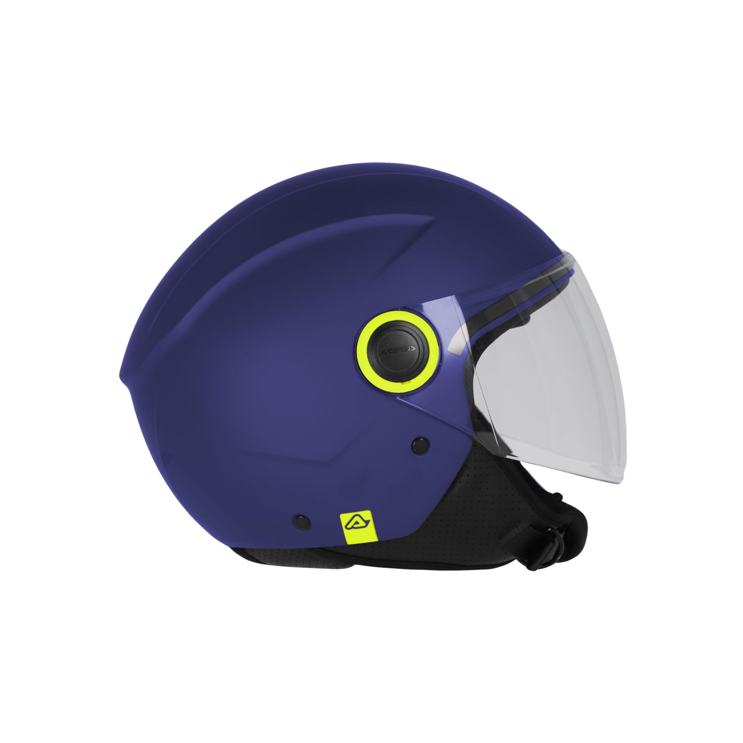 Acerbis CASCO JET BREZZA con Visiera e Omologazione ECE 22.06 (Blu Opaco - Taglia M)